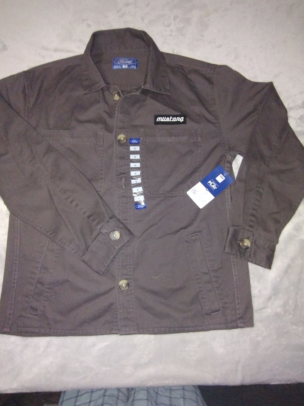 Dark Gray Ford Mustang Choe Utility Jacket  Men's Small